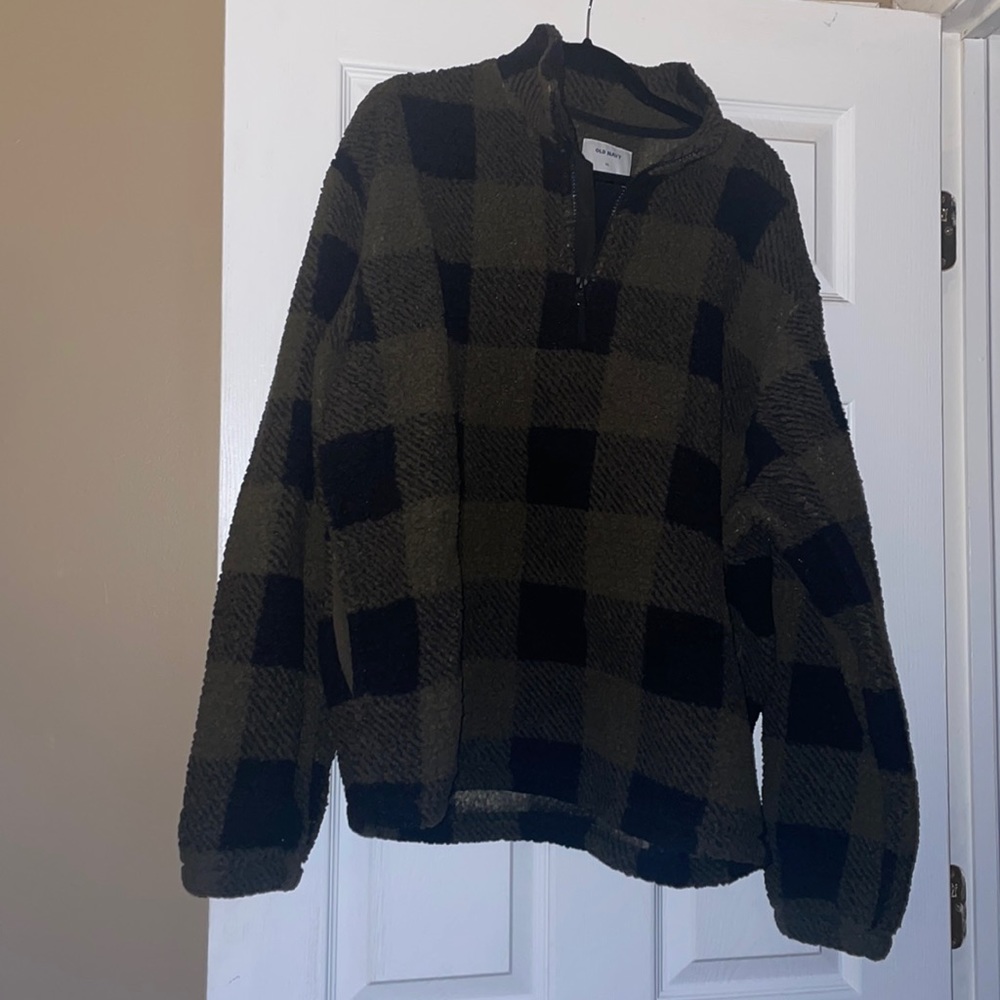 Old Navy Mens Plaid Fleece